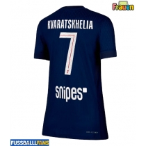 Paris Saint-Germain Khvicha Kvaratskhelia #7 Heimtrikot Frauen 2025-26 Kurzarm